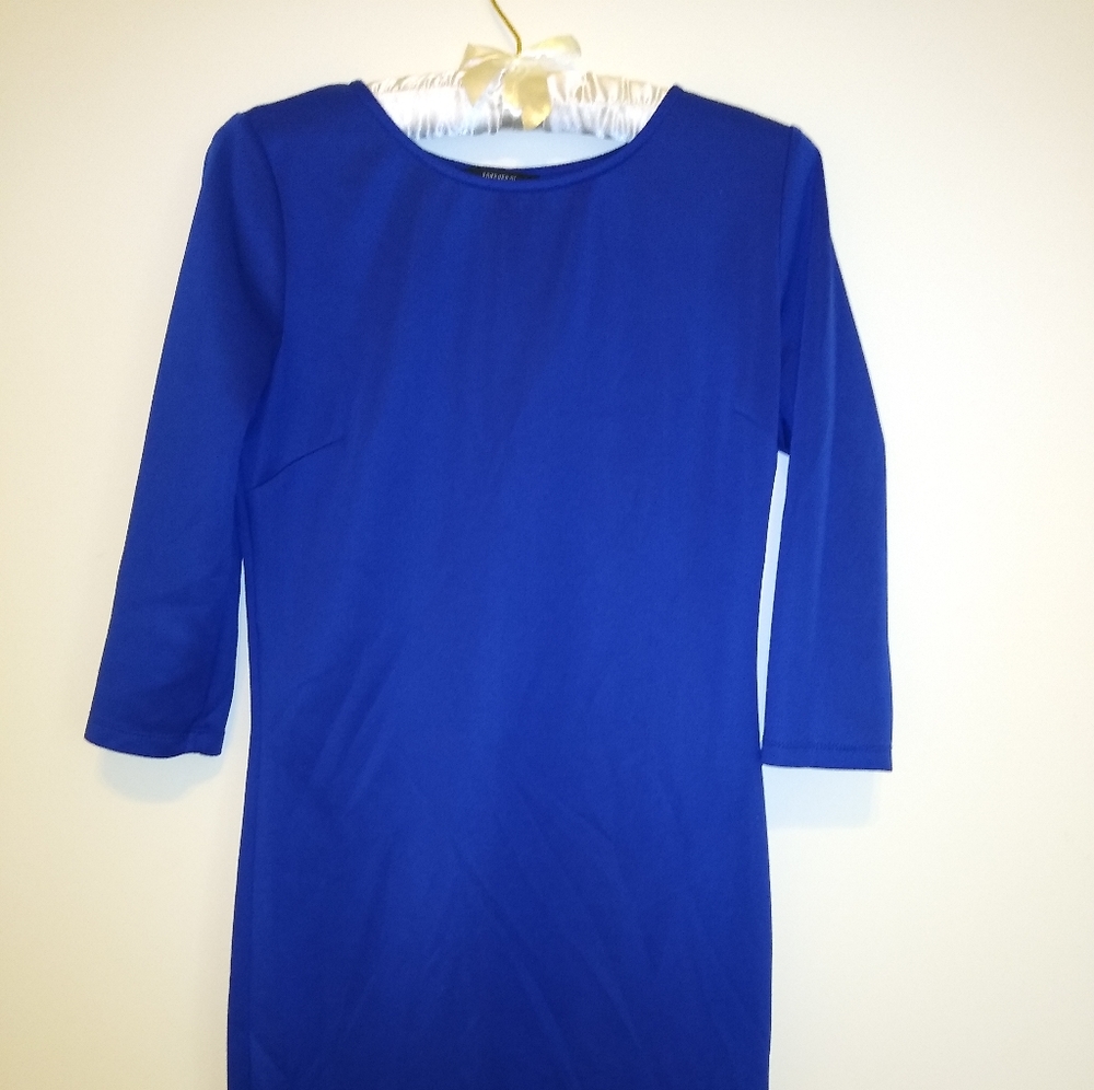 Blue work dress